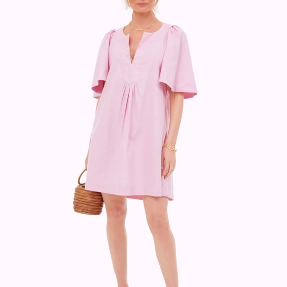 Tuckernuck Dresses & Skirts - Tuckernuck Dress Orchid Pink Pomander Place Finley Flutter Short Sleeve Size S